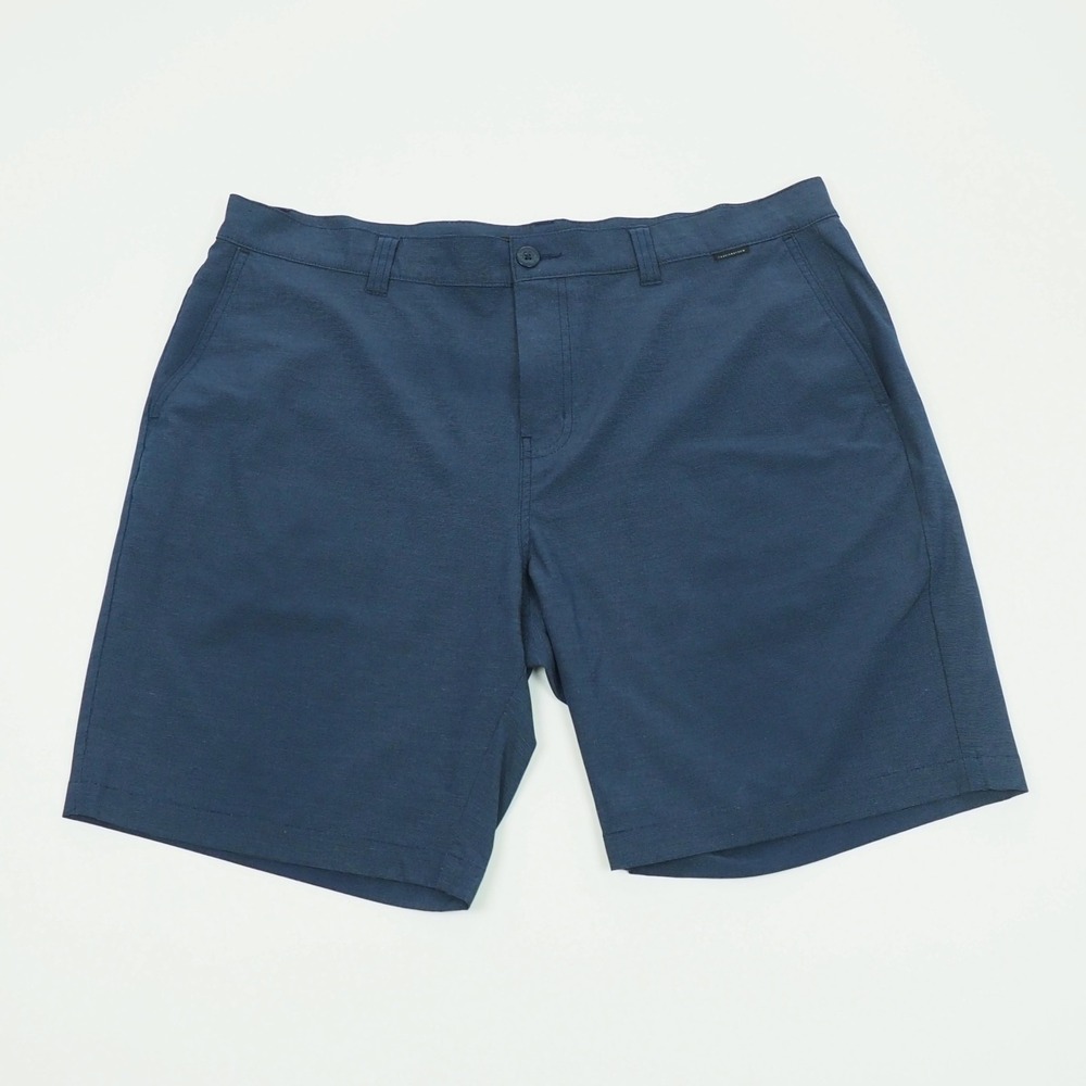 Travis Mathew Waylay Golf Chino Shorts Mens 40 Blue Casual Performance Blend